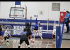 Reese Jackson went up for a kill against the LPGE Thunder. 
