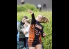 Megan Carry led the Tiger throwers with a fourth place finish in the shot put.