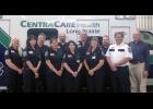The local EMS crew includes in back, from left, Mike Pesta, Bob Toews, Jim Thomes, Kevin Valley, and Medical Director – Paul VanGorp. In front, from left, Lori Siegle, Val Hoeschen, Misty Lemke, Paula Gohman, Cheryl Pachan, and Jon Siegle. Not pictured: Hannah Abraham, Eric Gohman, Bylan Lemke, Paul Moore, Shannon Navarro, Ashley Pesta, and Eliezer Vigil.