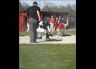 Kyle Mages slide safely into home for the Streaks against Browerville/Eagle Valley.