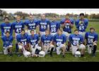 Back row from left: Joe Langer, Peyton Johnson, Hans Holmquist, Brady Swanson, Macoy Reimer, Roberto Paramo, and Joe Mena. Front row from left: Tyler Nelson, Brian Mejia, Brady Cline, Ryan Marcyes, Joe Liebsch, Joseph Middendorf, and Bergen Pesta.