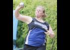 LPGE junior Megan Marcyes qualified for her first section meet, placing fourth in the shot put last Thursday.