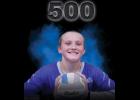 Lily Peterson broke the 500 kills mark in Swanville’s game against Upsala.