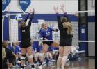 Lily Peterson watched her kill attempt get through the Hill City defense in playoff action.