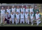 The Predators repeated as Pine Grove Classic champions after defeating Upsala 14-8 in the title game. Front row from left: Nate Petermeier, Ted Gray, Cody Maryces, Tommy Geisenhof, Joey Gaida, Brent Petermeier, Tim Zastrow. Back row from left: Noah Urman, Eric Hinnenkamp, Zach Miller, Logan Riedel, Duane Miller, Mitchell Hinnenkamp, Austin Kaiser, Manager Roger Thies.