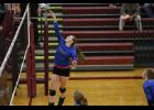 LPGE senior Gabby Becker went for an attack during playoff action last Thursday night.