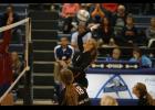 Junior outside hitter Olivia Irsfeld went for an attack during last Tuesday’s playoff game against KMS.