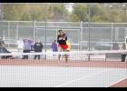 Leah Maddock in first singles for Osakis.