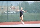 Kylie Kraska competed in the championship round of the Prairie Conference tournament.