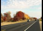 The old, abandoned section of Highway 27, visible to the left, is believed to be the location of a UFO landing.