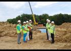 Several CentraCare Health employees toured the building site on July 26th and were pleased to see steel work had started.