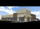 This artist’s rendering shows the new branch office in Clearwater located next to Nelson Brother’s.