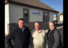 Brandon Kelly, Dale Gimbel and Vicki Meyer of Central MN Realty. Birdsell Realty has been sold to Central MN Realty with Gimbel and Meyer moving over with the business.
