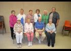 Those participating in the Matter of Balance program include, in back, Leona Heyes, Faith Verdoorn, Virginia Axel, Pat Carlson, Marg Halverson, and Del Halverson. In front, Florence Westerberg, Anne Rocholl, Arnie Rocholl, and Dorothy Park