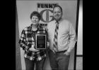 Korinna Rohde was presented with the award from John Lindemann