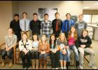 The royalty and class representatives this year include: in front, from left, Clair Liebsch, Kayla Bense, Karley Pohlmann, Hailey Schleter, Whitney Reimer, Natalie Minke, Allison Ecker and Hudson Pung. In back, from left, Jorge Botello, Nicholas Abraham, Hunter Cavallero, Mitchell Tesch, Joshua Connor, Luke Gustafson and Sam Olson. Not pictured is Taylor Kingston.