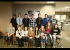 The royalty and class representatives this year include: in front, from left, Clair Liebsch, Kayla Bense, Karley Pohlmann, Hailey Schleter, Whitney Reimer, Natalie Minke, Allison Ecker and Hudson Pung. In back, from left, Jorge Botello, Nicholas Abraham, Hunter Cavallero, Mitchell Tesch, Joshua Connor, Luke Gustafson and Sam Olson. Not pictured is Taylor Kingston.